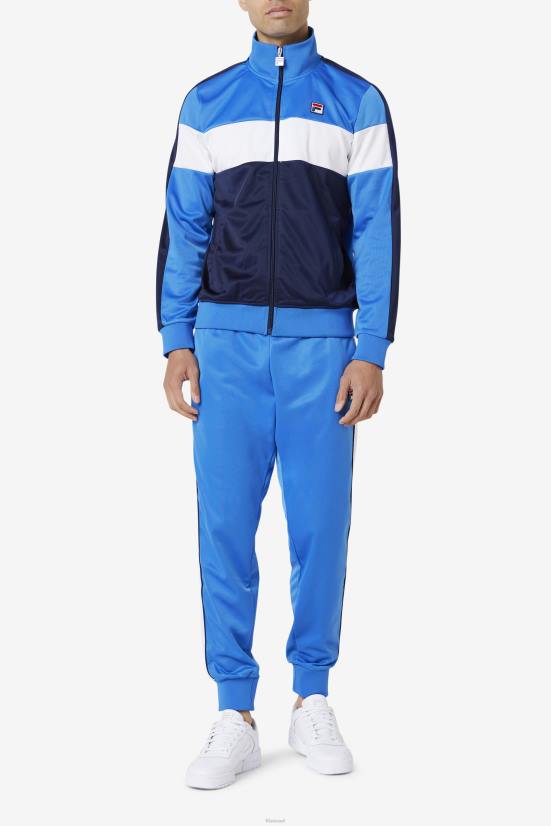 כחול / נייבי / לבן חזק FILA מעיל טרנינג כחול/צי/לבן חזק להרכבה פילה 68LF780