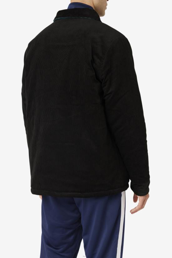 באג שחור/יוני FILA שחור/יוני באג כננת פילה מעיל הפיך 68LF792