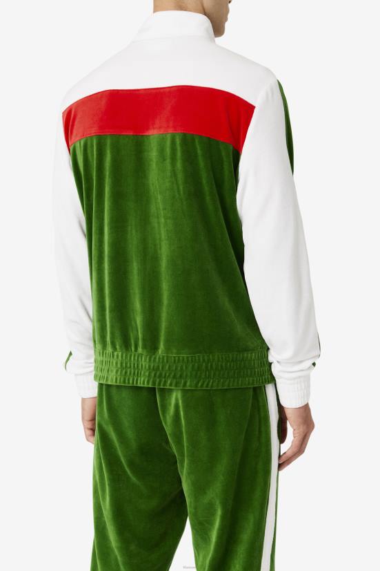 גן רשמי/לבן/אדום FILA מעיל קטיפה ברייס גן רשמי/פילה לבנה/אדום 68LF821