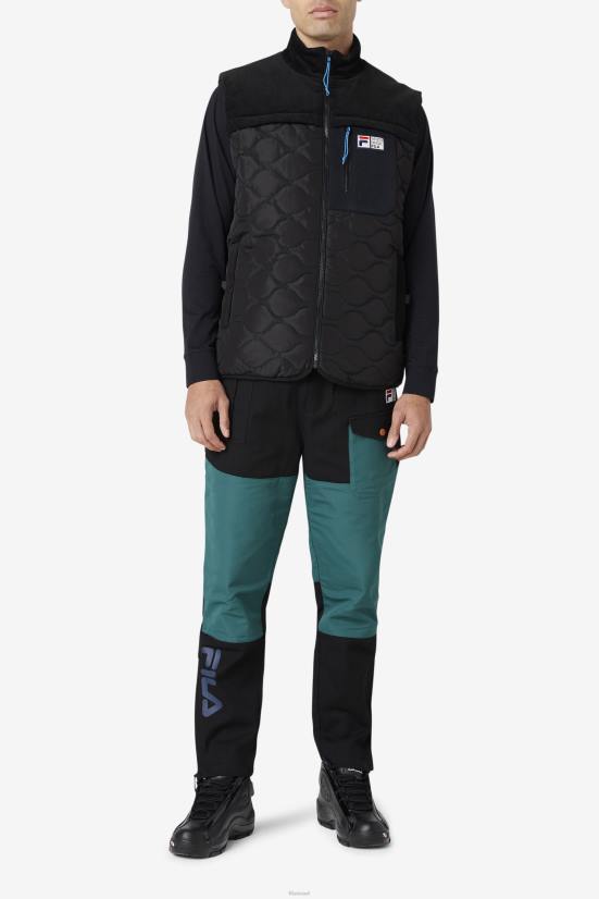 שָׁחוֹר FILA אפוד צלע שחור פילה 68LF862