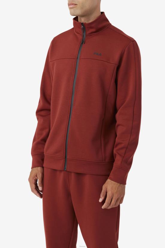 חום אדום/שחור FILA מעיל גונאל רוכסן פילה חום/שחור אדום 68LF869