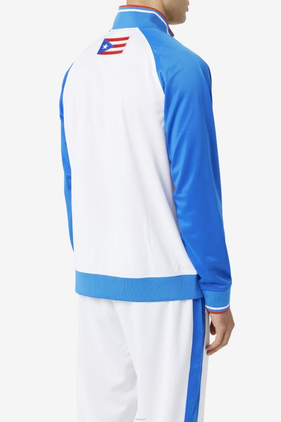 לבן/כחול/אדום לוהט FILA מעיל ספורט פילה לבן/כחול/אדום לוהט פורטו ריקו 68LF910