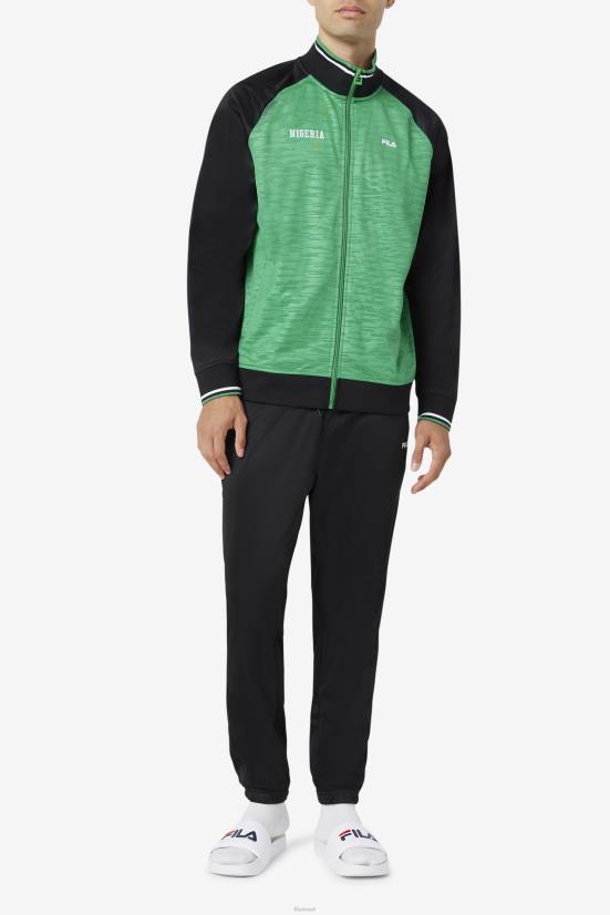 שעועית ג'לי/שחור/לבן FILA ז'קט ניגריה פילה ג'לי שעועית/שחור/לבן 68LF926