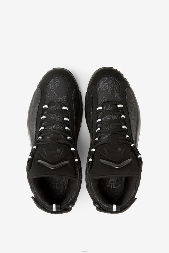 שָׁחוֹר FILA Black Women's Grant Hill 2 פרחוני ג'קארד פילה 68LF1266
