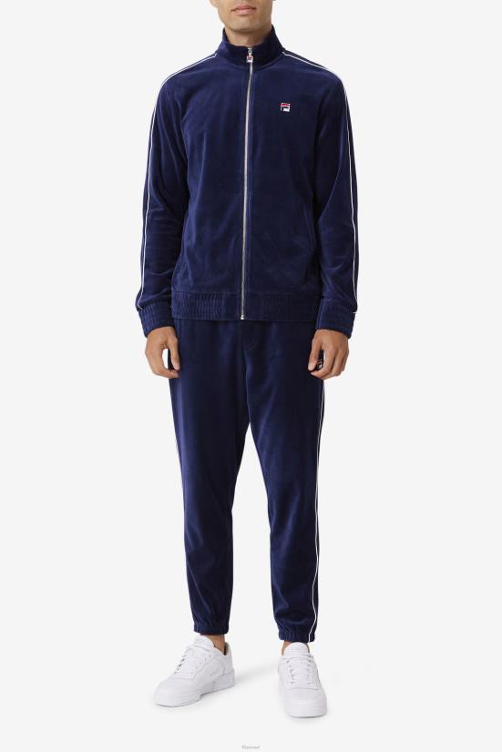 חיל הים/לבן/אדום FILA ג'קט קטיפה Deverall fila נייבי/לבן/אדום 68LF814