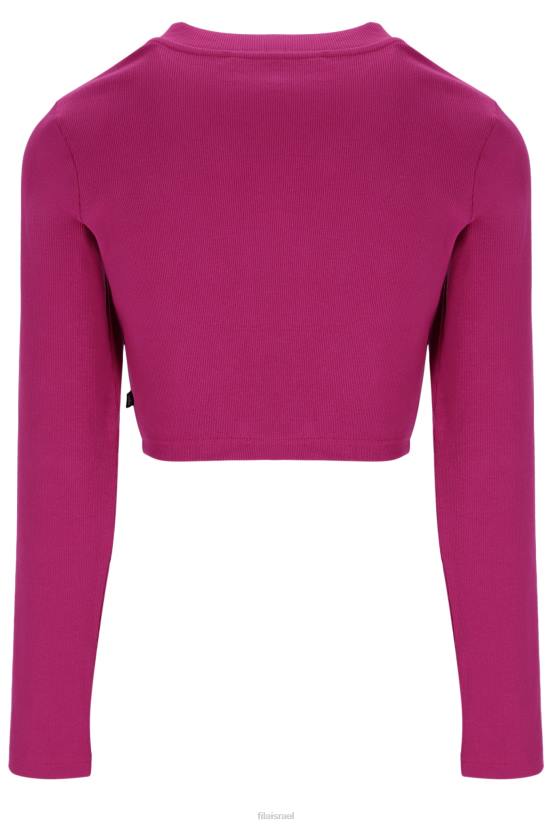 FILA קרדיגן צלעות עבה לנשים Fila Zara 68LF3400