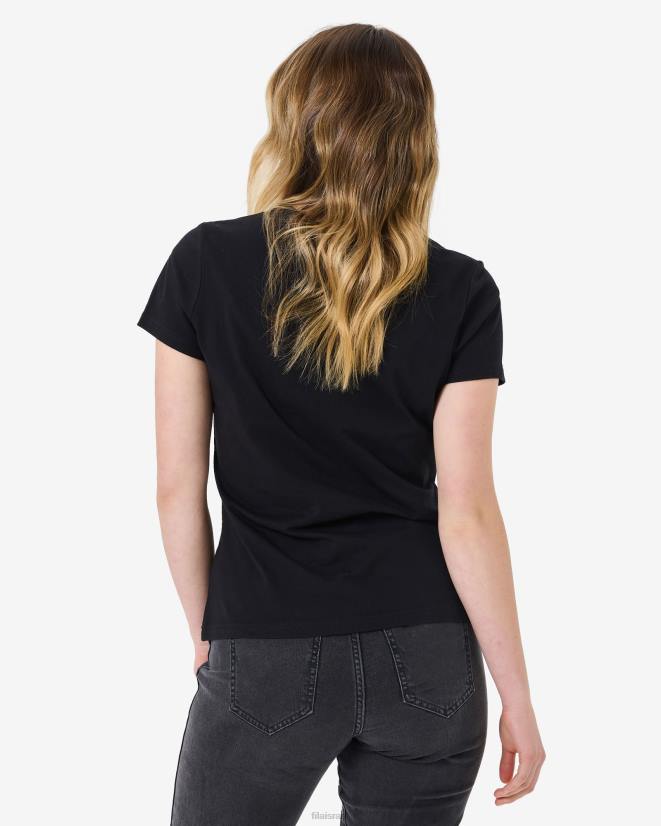 שָׁחוֹר FILA חולצה שחורה Fila volara badge 2.0 68LF2943