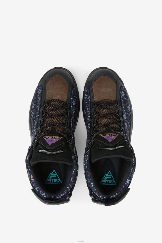 שחור/אצטרובל/סגול FILA Grant Hill 2 חיצוני שחור/אצטרובל/סגול פילה 68LF95