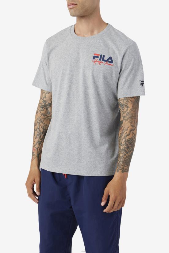 אפור אברש FILA Heather Grey Bevans Park גרפי טי פילה 68LF390