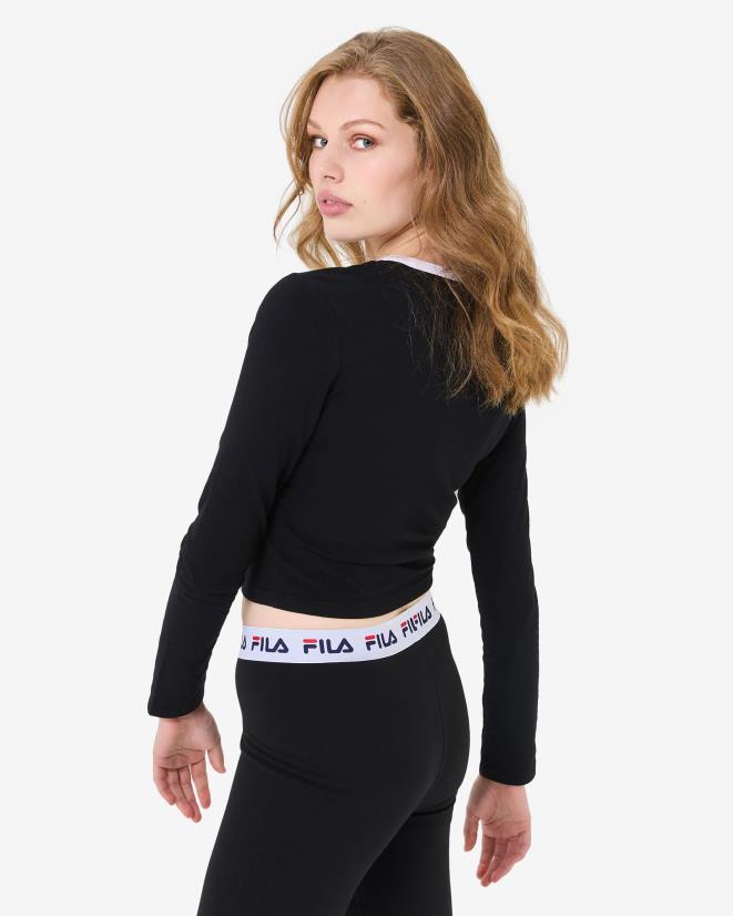 שָׁחוֹר FILA Sage ls טי פילה שחור 68LF2936