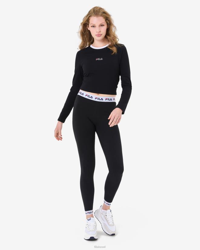 שָׁחוֹר FILA Sage ls טי פילה שחור 68LF2936