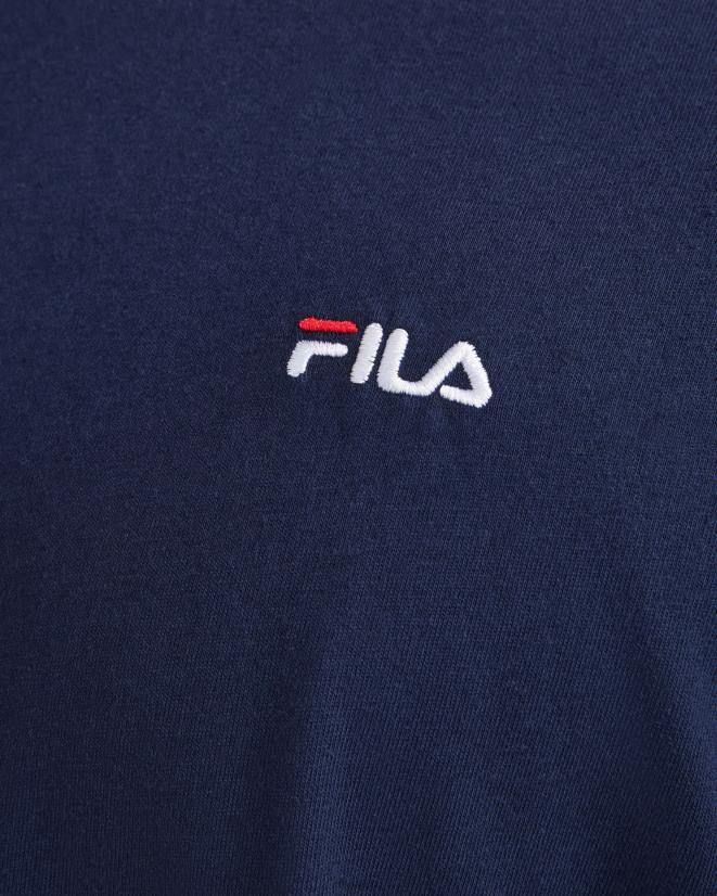 חיל הים החדש FILA T-shirt basic l/s לגברים חדש נייבי fila 68LF2547