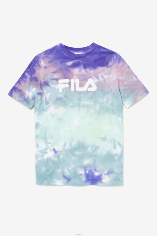 צבע עניבה כחול ארובה FILA alivia tie dye tee fila aruba blue tie dye 68LF1400
