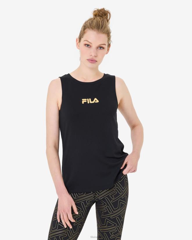 שָׁחוֹר FILA aria mesh tank fila black 68LF2948