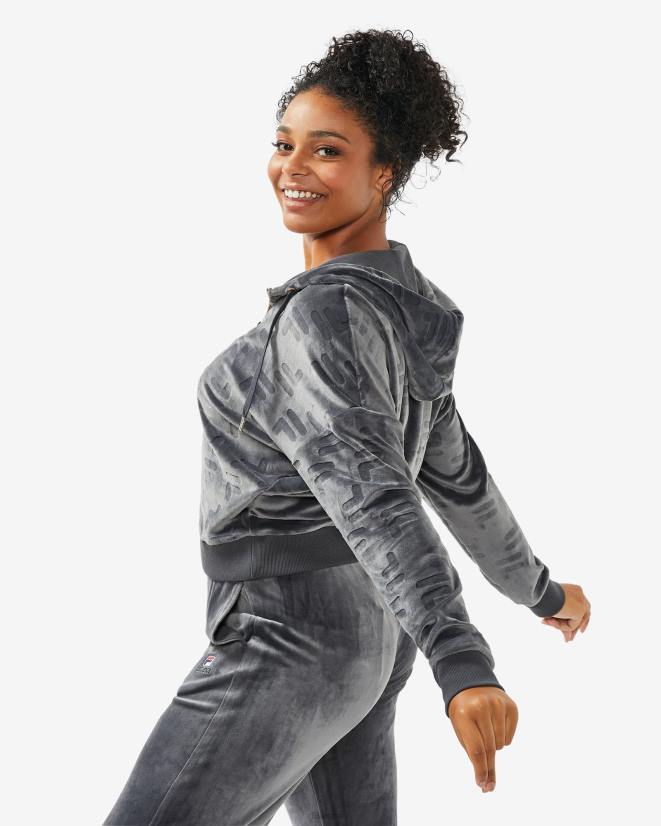 צדפה שחורה FILA שחור צדפה פילה נשים aspena qtr zip 68LF2967