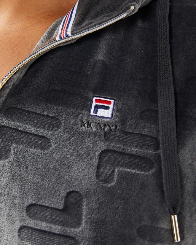 צדפה שחורה FILA שחור צדפה פילה נשים aspena qtr zip 68LF2967