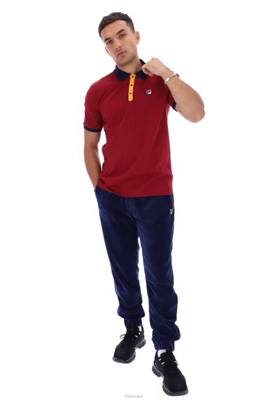 FILA bb1 פולו פילה מפוספס קלאסי וינטג' 68LF3216