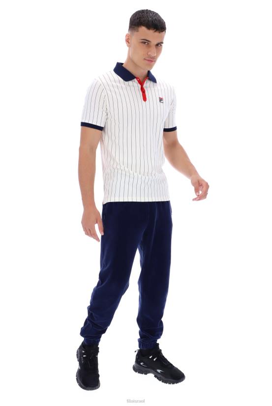 FILA bb1 פולו מפוספס פילה קלאסי וינטג' 68LF3234