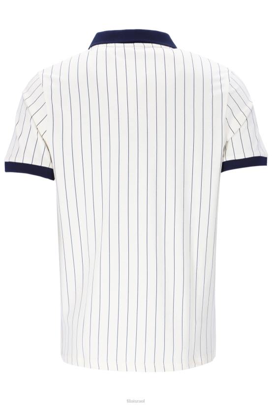 FILA bb1 פולו מפוספס פילה קלאסי וינטג' 68LF3234