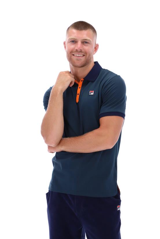 FILA bb1 פולו פילה מפוספס וינטג' קלאסי 68LF3314