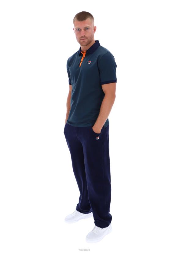 FILA bb1 פולו פילה מפוספס וינטג' קלאסי 68LF3314