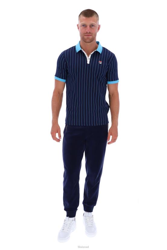 FILA bb1 פולו מפוספס פילה קלאסי וינטג' 68LF3316