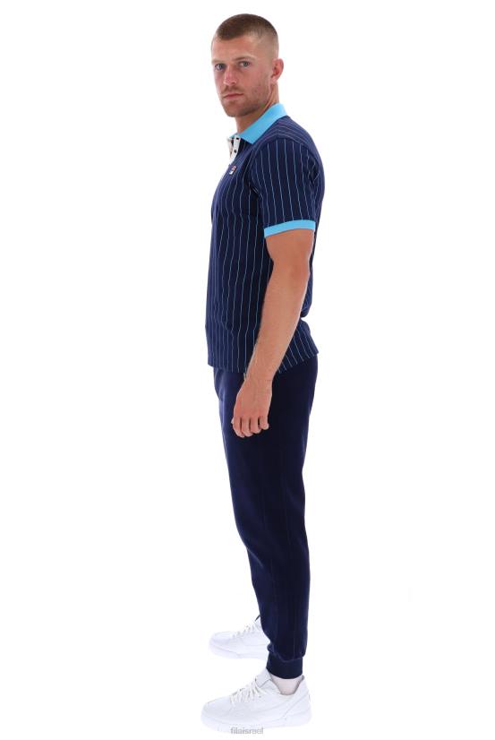 FILA bb1 פולו מפוספס פילה קלאסי וינטג' 68LF3316