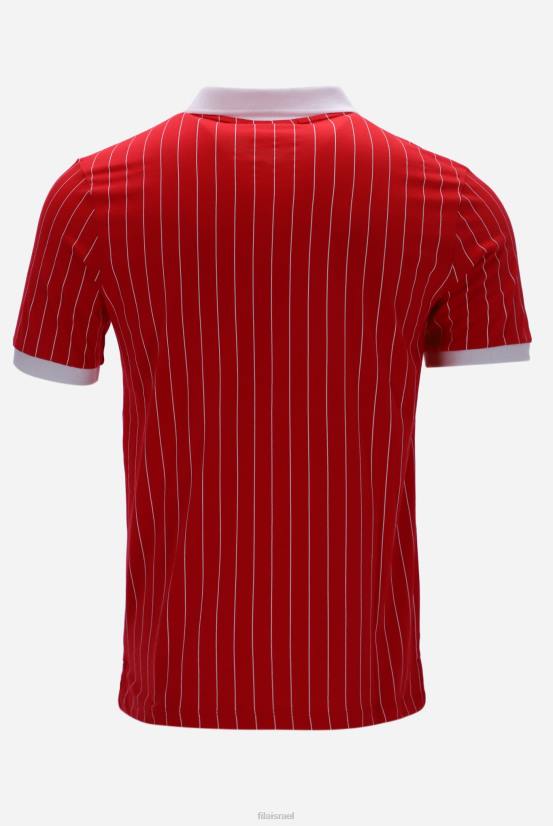 FILA bb1 אופנת פולו פילה פסים וינטג' קלאסית 68LF3336