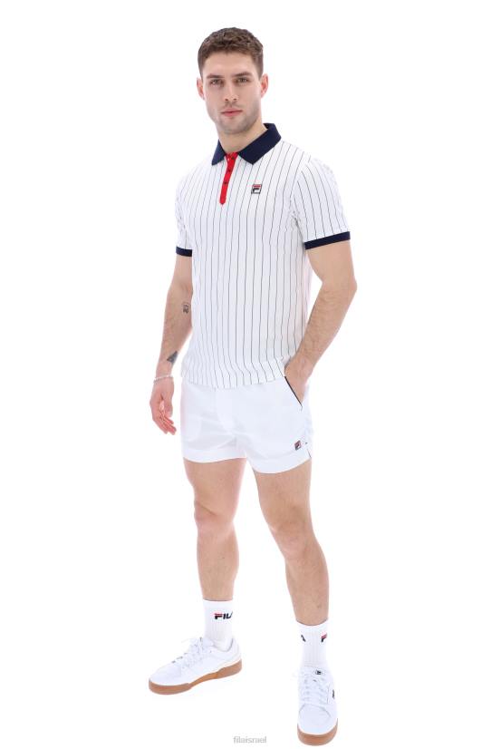 FILA bb1 פולו מפוספס פילה וינטג' קלאסי 68LF3338