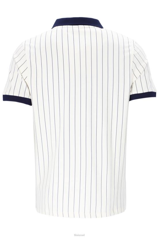 FILA bb1 פולו מפוספס פילה וינטג' קלאסי 68LF3338