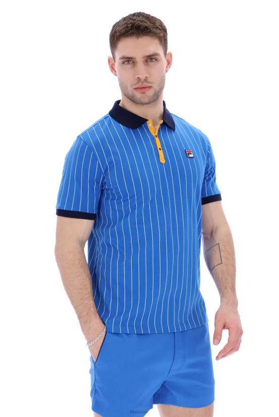 FILA bb1 קלאסי וינטג' פולו פילה פסים מיוחד 68LF3342