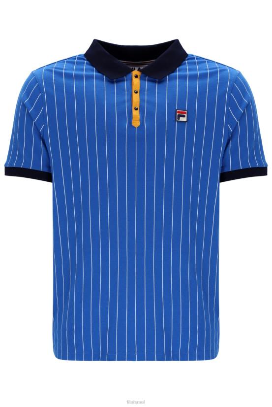 FILA bb1 קלאסי וינטג' פולו פילה פסים מיוחד 68LF3342