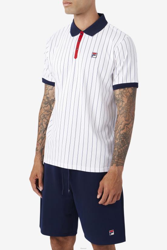 לבן/כהה/אדום FILA bb1 פולו פילה לבן/ נייבי/אדום 68LF419