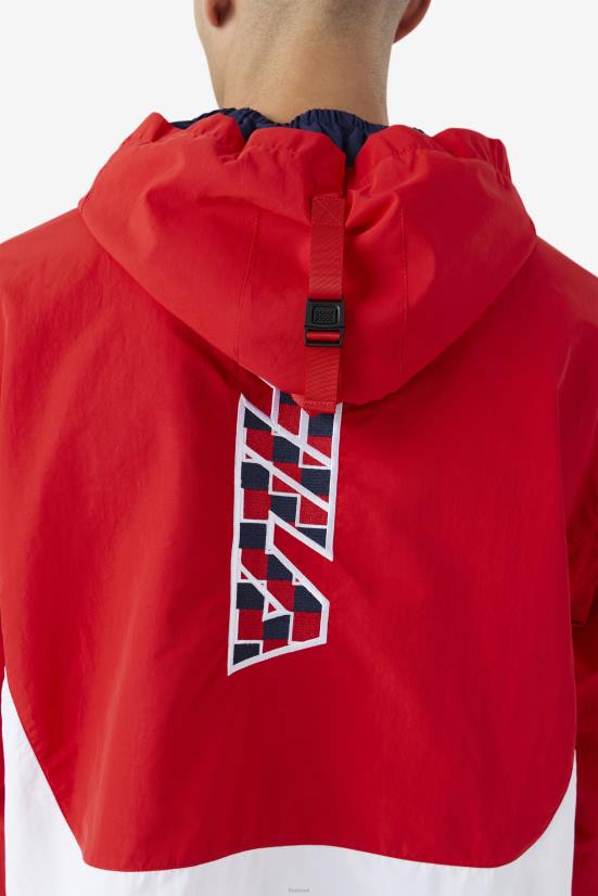 אָדוֹם FILA bevans park anorak red fila 68LF881