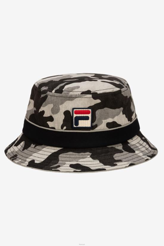 קאמו שחור FILA כובע דלי camo שחור camo fila 68LF977