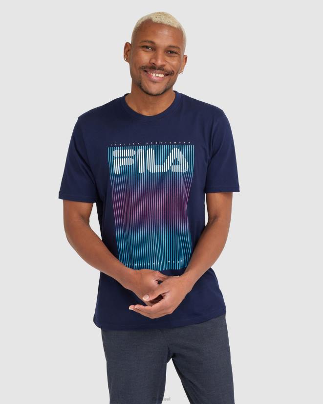 חיל הים FILA טי cedrick לגברים של fila navy 68LF2326