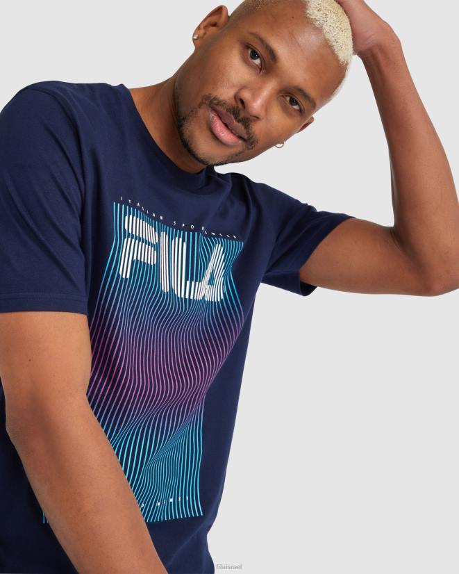 חיל הים FILA טי cedrick לגברים של fila navy 68LF2326
