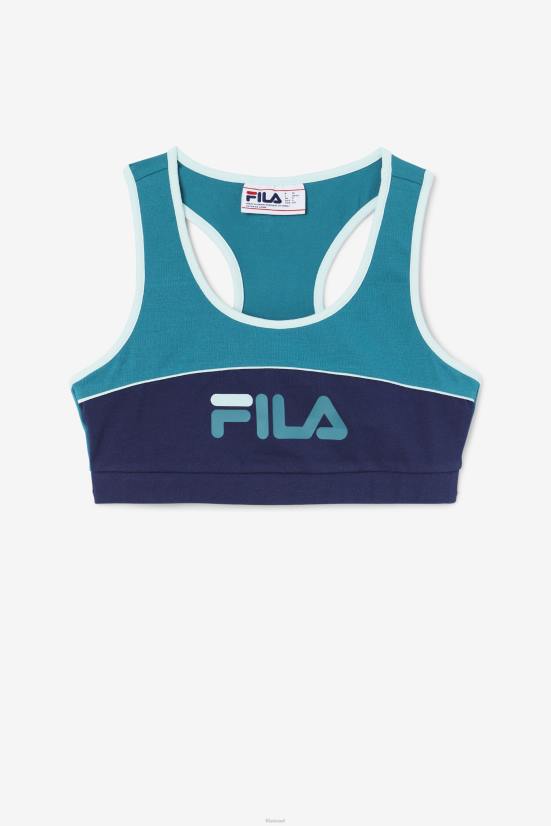 אגם עמוק/צי/אקווה קר FILA deep lake/navy/iced aqua kairi bra top fila 68LF1470