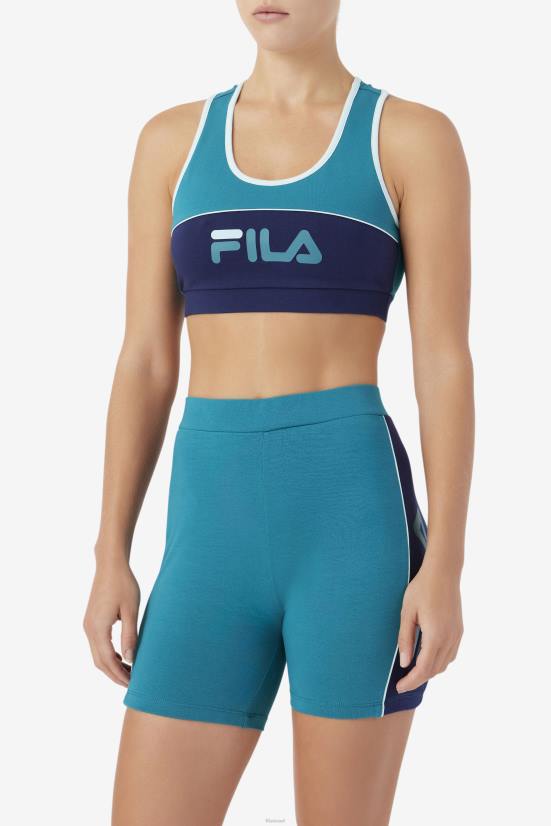 אגם עמוק/צי/אקווה קר FILA deep lake/navy/iced aqua kairi bra top fila 68LF1470