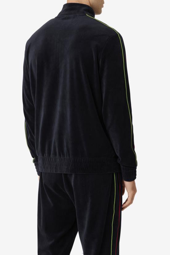 שחור/אדום/ירוק יער FILA מעיל קטיפה deverall fila שחור/אדום/ירוק יער 68LF812