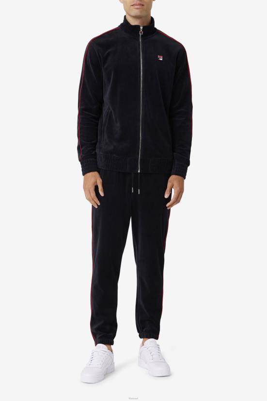 שחור/אדום/ירוק יער FILA מעיל קטיפה deverall fila שחור/אדום/ירוק יער 68LF812