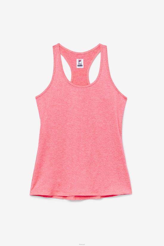 דיווה אברש ורוד FILA diva pink heather pickleball racerback tank fila 68LF2022