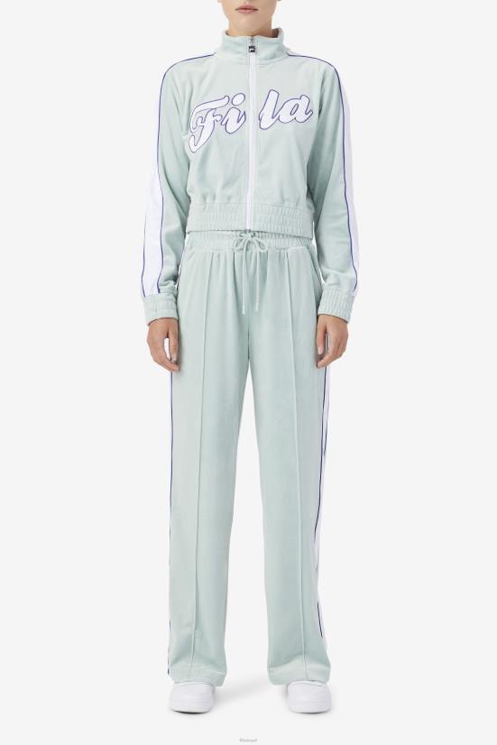 אתר/לבן/כחול FILA ג'קט קטיפה של ether/לבן/כחול פילה ולרי 68LF1767