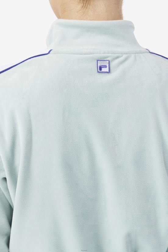 אתר/לבן/כחול FILA ג'קט קטיפה של ether/לבן/כחול פילה ולרי 68LF1767