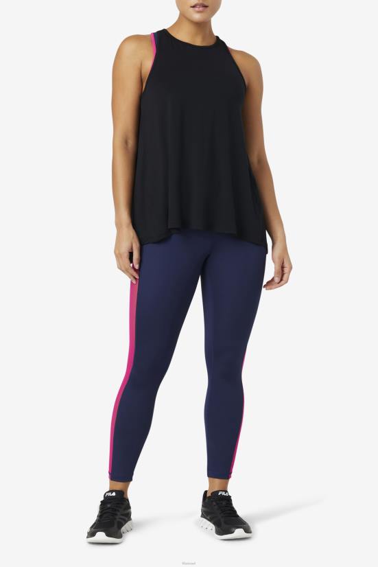 שָׁחוֹר FILA fi-lux שחורה עם גופיית גב פתוח פילה 68LF1862