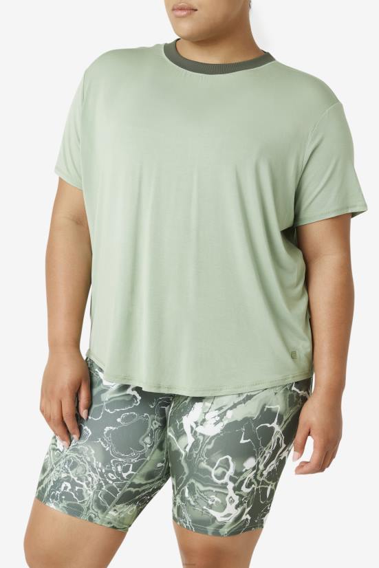 בזיליקום/טימין FILA פילה בזיליקום/טימין העליון שרוול קצר fi-lux 68LF1919