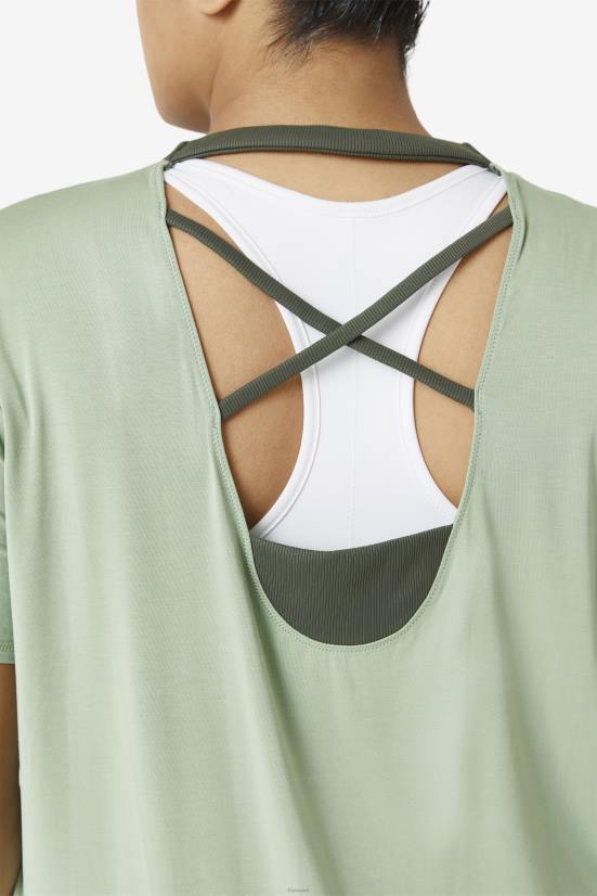 בזיליקום/טימין FILA פילה בזיליקום/טימין העליון שרוול קצר fi-lux 68LF1919