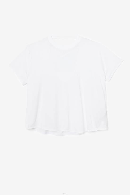 לבן FILA פילה עליונה שרוול קצר fi-lux לבן 68LF1920