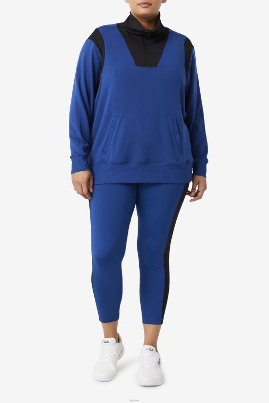 אדמונית נייבי/שחור FILA fi-lux חצי רוכסן פילה אדמונית נייבי/שחור 68LF1928