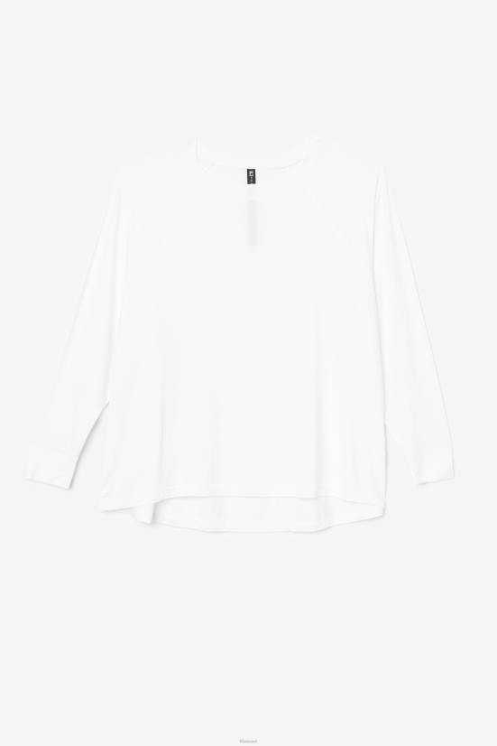 לבן FILA גב רשת fi-lux שרוול ארוך צוות fila לבן 68LF1898